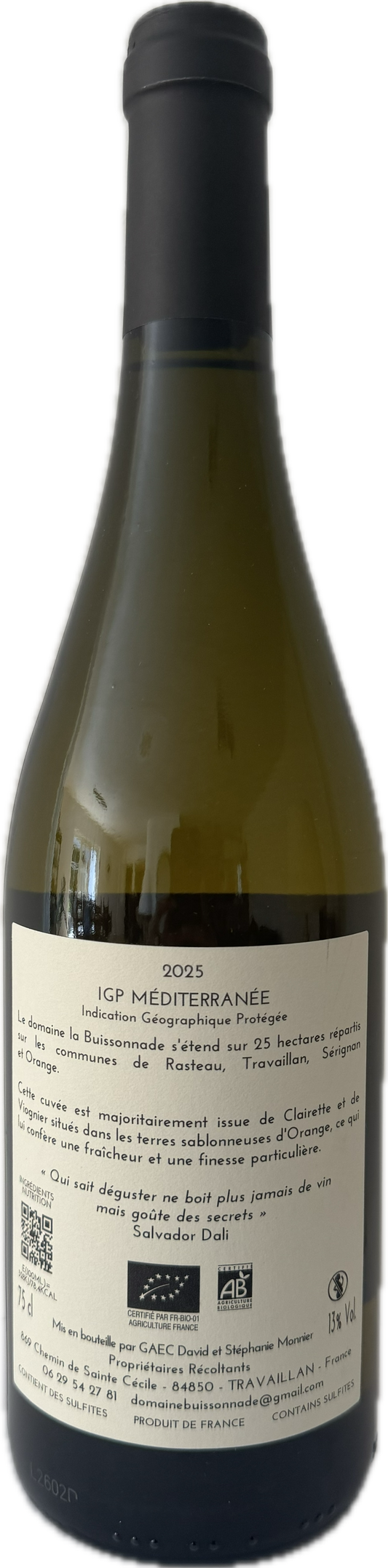 Domaine La Buissonnade - Cuvée Damiselle 2025